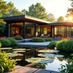 Créer un oasis : harmonie entre maison et jardin