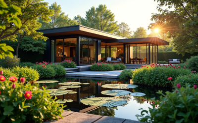 Créer un oasis : harmonie entre maison et jardin