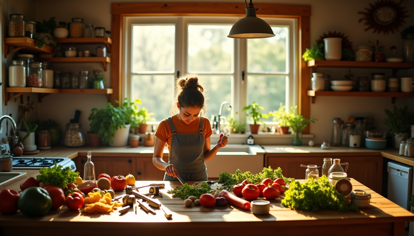 Idées ingénieuses pour marier cuisine et bricolage chez soi