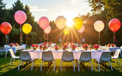 Guide complet pour équiper une fête d’anniversaire avec la location de matériel de réception