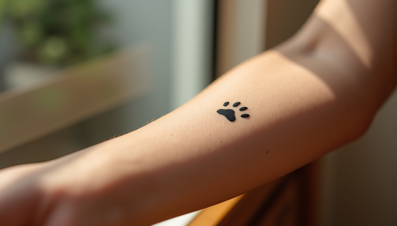 Signification du tatouage patte de chat : Entre douceur, protection et indépendance