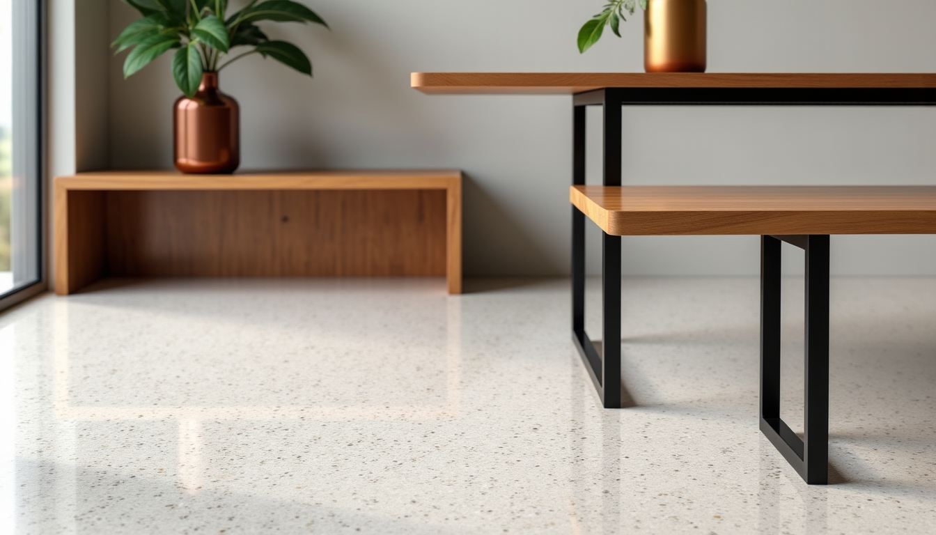 Comment associer terrazzo, bois et métal dans un même intérieur ?